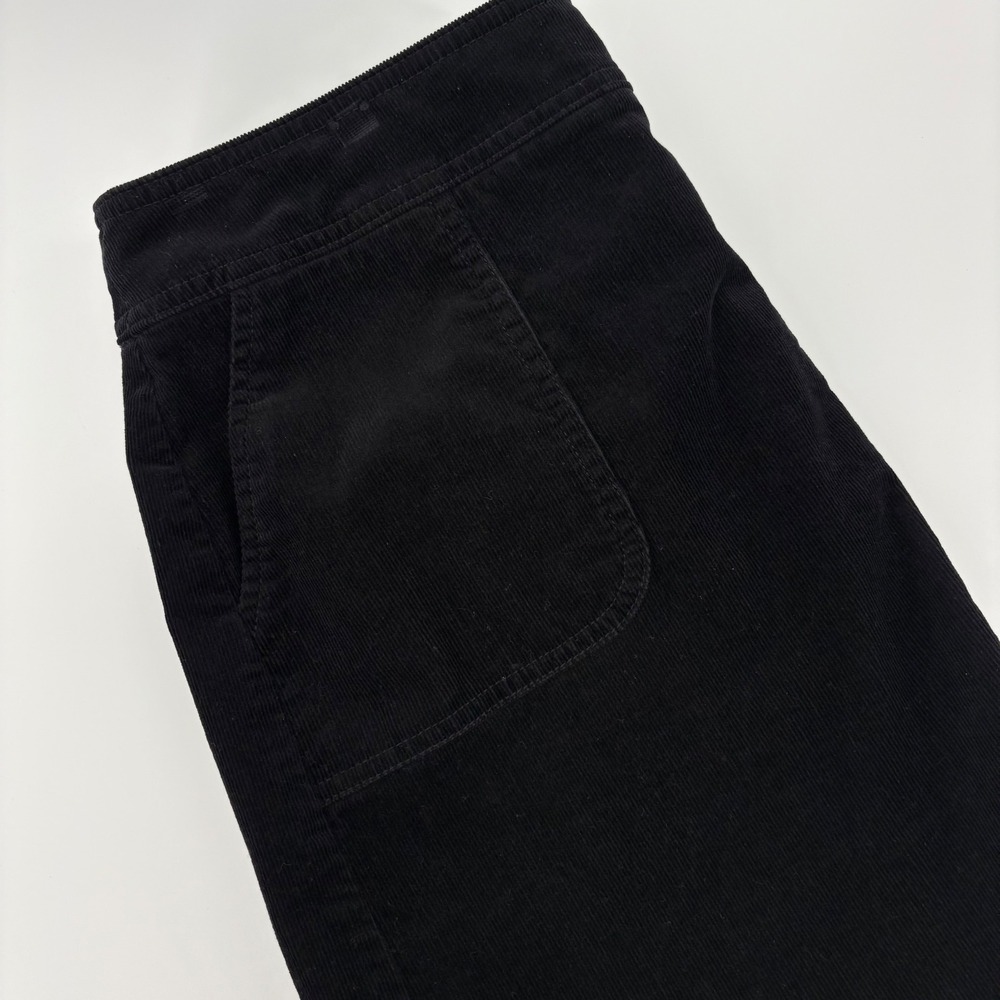 Talbots Women's 10 Black Corduroy Skirt Classic Fit Casual Career